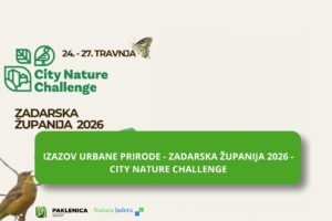 City Nature Challenge 2026 stiže u Zadarsku županiju                 24. – 27. travnja 2026.